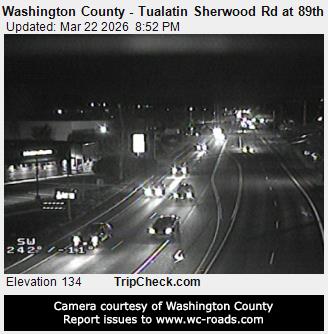 Washington County - Tualatin Sherwood Rd at 89th live webcam