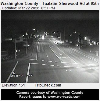 Washington County - Tualatin Sherwood Rd at 95th live webcam
