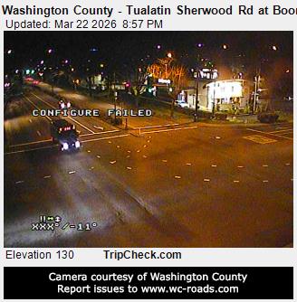 Washington County - Tualatin Sherwood Rd at Boones Ferry Rd live webcam
