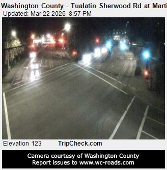 Washington County - Tualatin Sherwood Rd at Martinazzi Ave live webcam