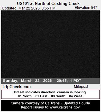 US101 at North of Cushing Creek live webcam
