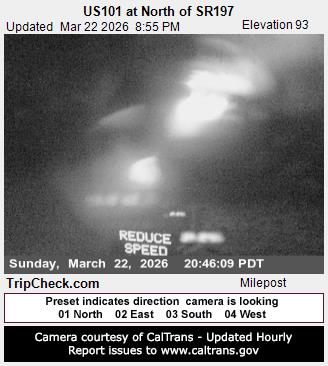 US101 at North of SR197 live webcam