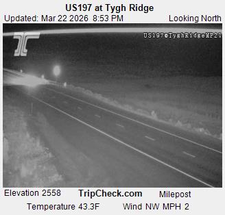US197 at Tygh Ridge live webcam