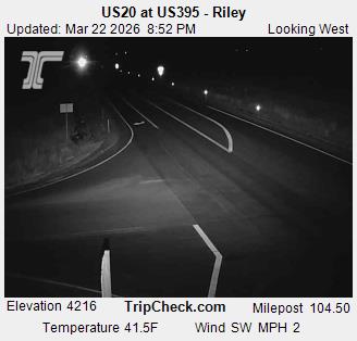 US20 at US395 - Riley live webcam