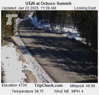 US26 at Ochoco Summit (Looking East)