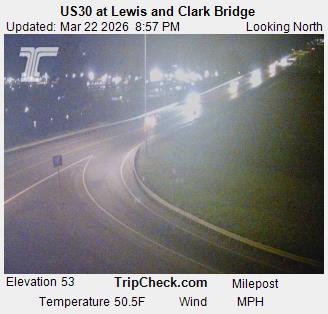 US30 at Lewis and Clark Bridge live webcam
