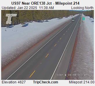 US97 Near ORE138 Jct - Milepoint 214