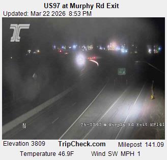 US97 at Murphy Rd Exit live webcam