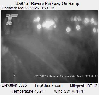 US97 at Revere Parkway On-Ramp live webcam