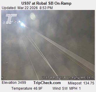 US97 at Robal SB On-Ramp live webcam