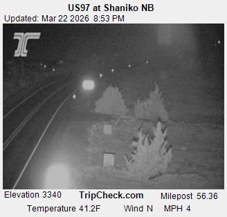 US97 at Shaniko NB live webcam