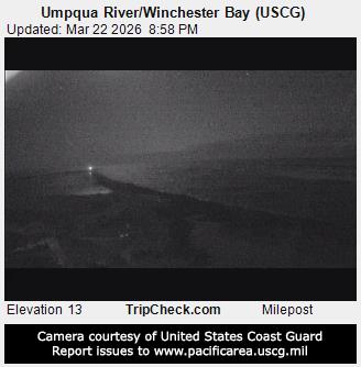 Umpqua River/Winchester Bay (USCG) live webcam