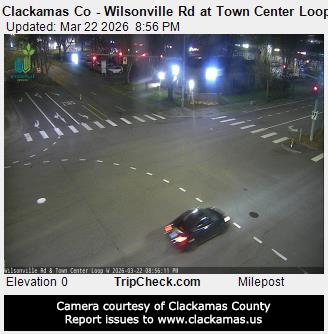 Clackamas Co - Wilsonville Rd at Town Center Loop West live webcam
