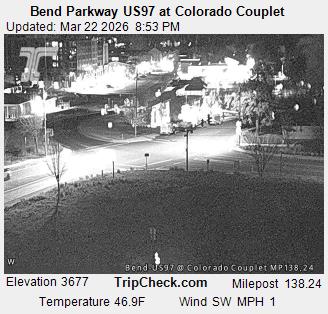 Bend Parkway US97 at Colorado Couplet live webcam
